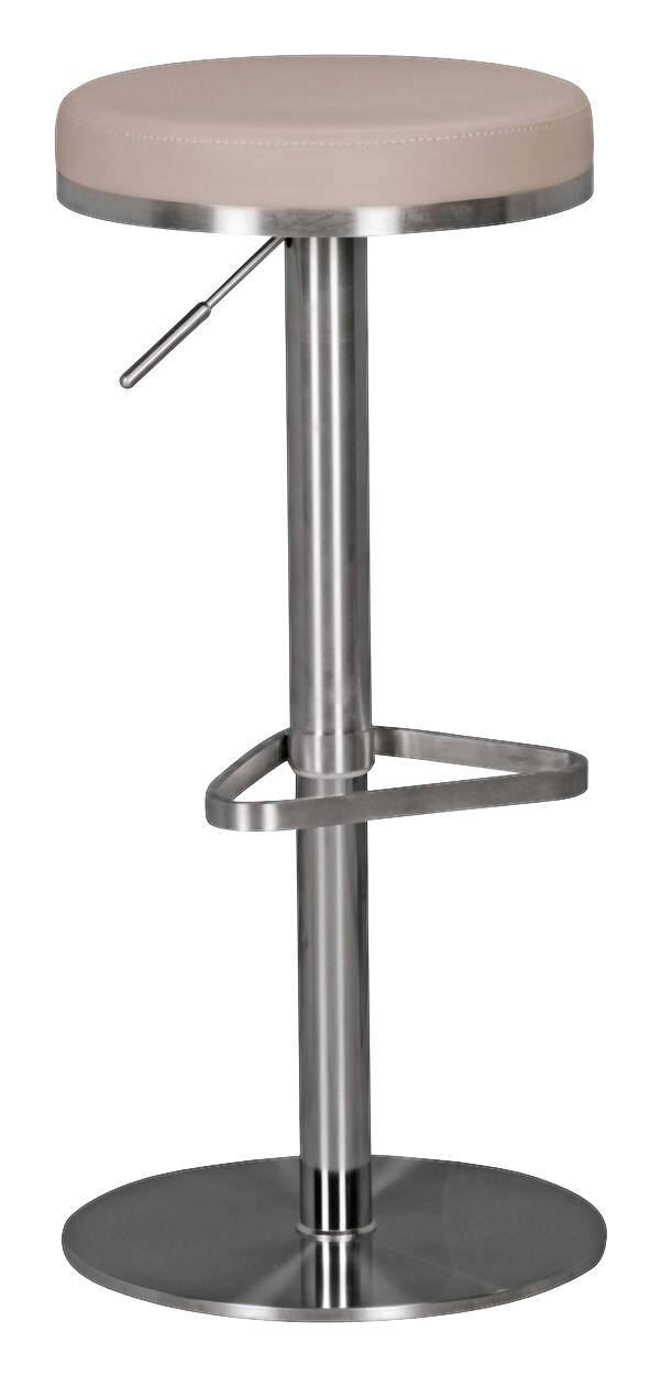 Barhocker beige Kunstleder B/H/T: ca. 38x82x38 cm