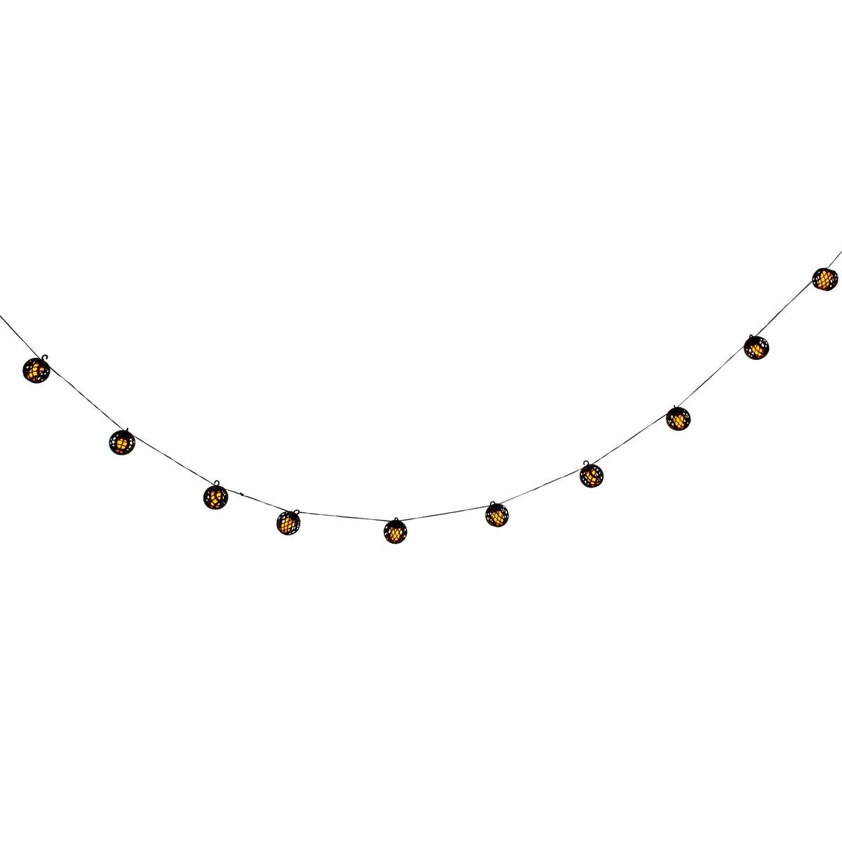 Solarlichterkette 5313022 schwarz Kunststoff B/H/T: ca. 7x10x485 cm