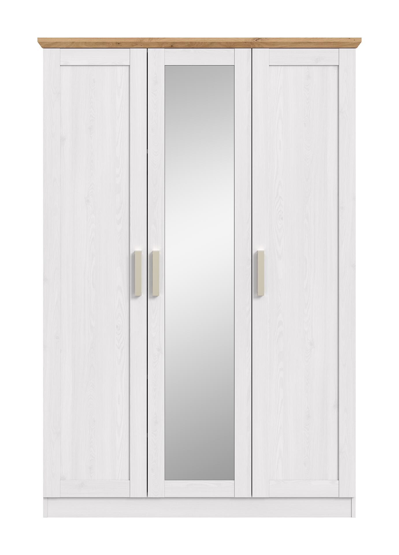 Kleiderschrank FLORENZ Sibiu Lärche Nachbildung Eiche Artisan Nachbildung B/H/T: ca. 124x184x54 cm