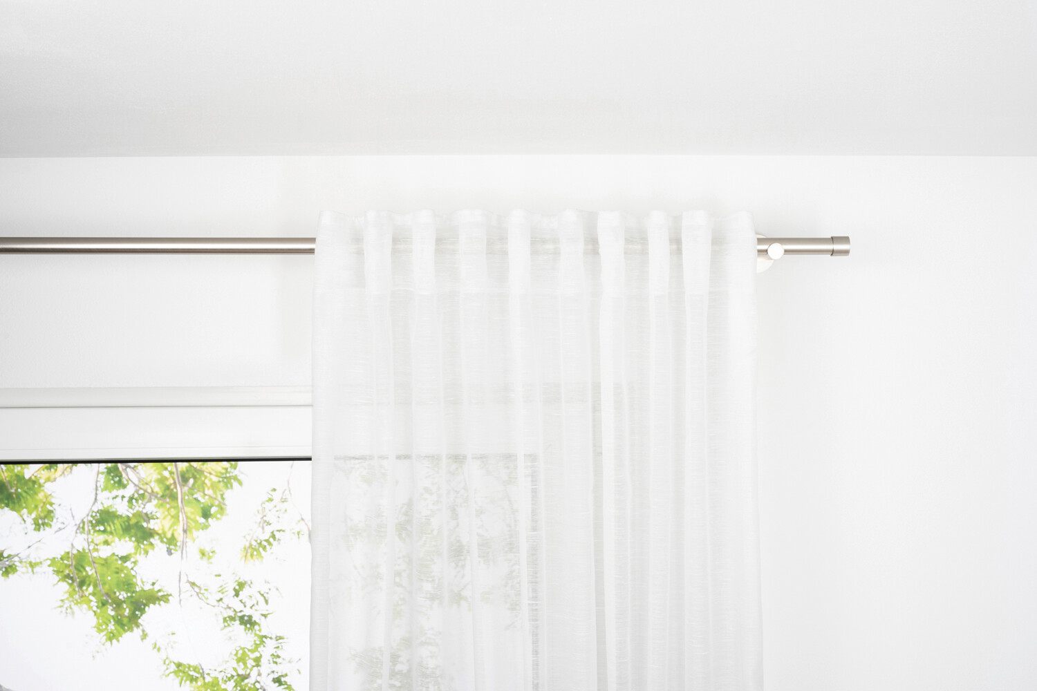 Kombivorhang 2er Pack Soft weiß B/L: ca. 135x245 cm