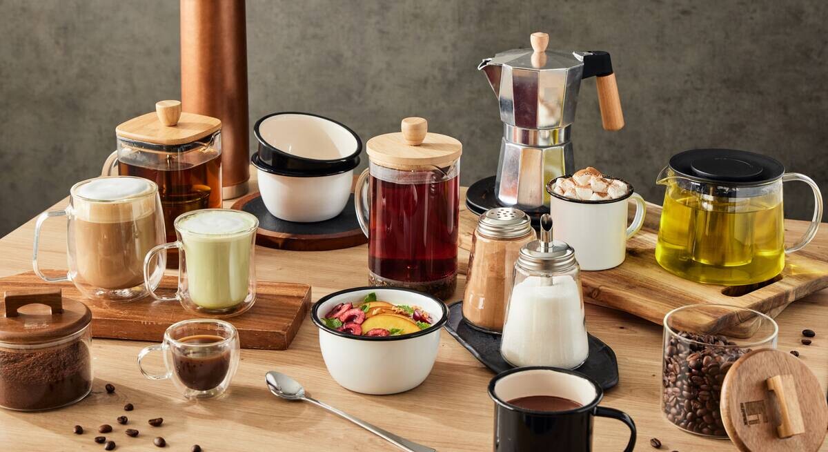 BERGNER Trinkgläserset COFFEE & TEA LOVERS transparent