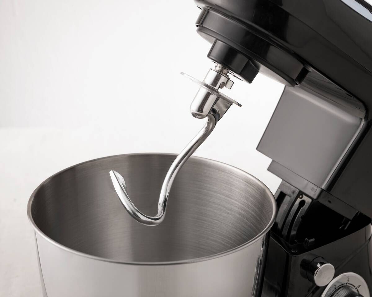 BERGNER Küchenmaschine BG-50043-BK schwarz Kunststoff Edelstahl B/H/L: ca. 23x32x39 cm ca. 5 l