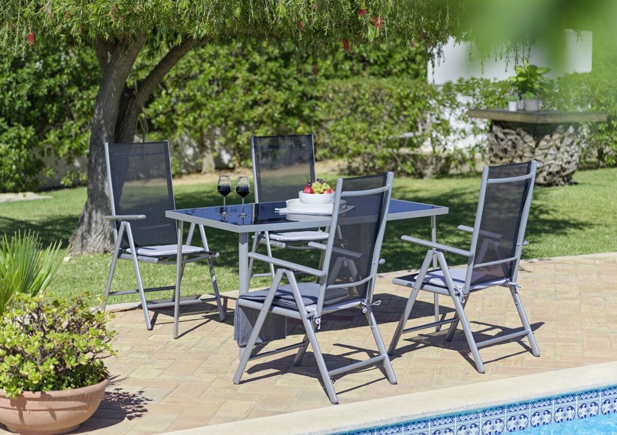 POCOline Patioset grau Alu