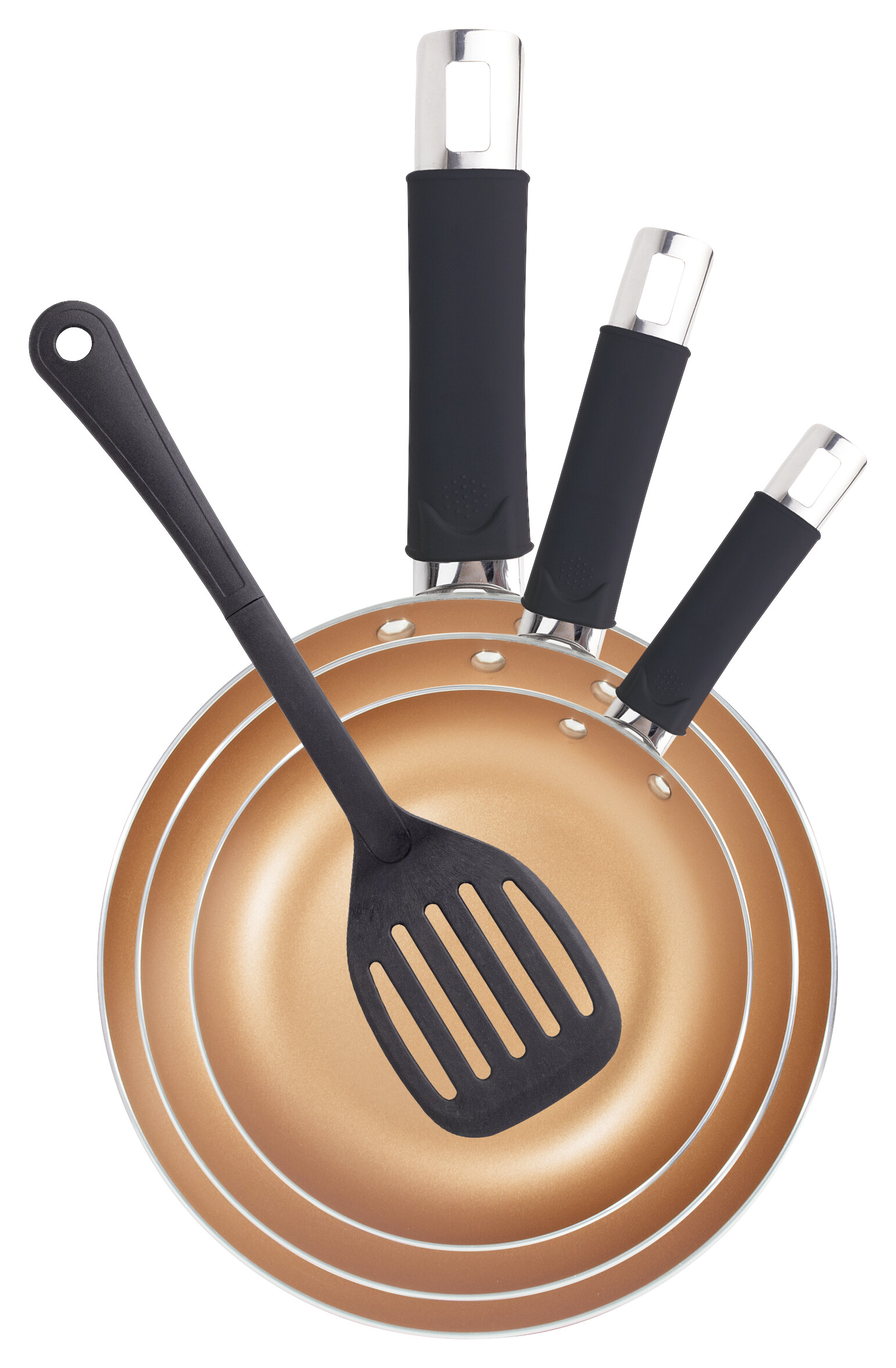 RENBERG Bratpfannenset ROYCE REECO bronze Aluminium 4 tlg. RENBERG Bratpfannenset ROYCE REECO bronze Aluminium 4 tlg.