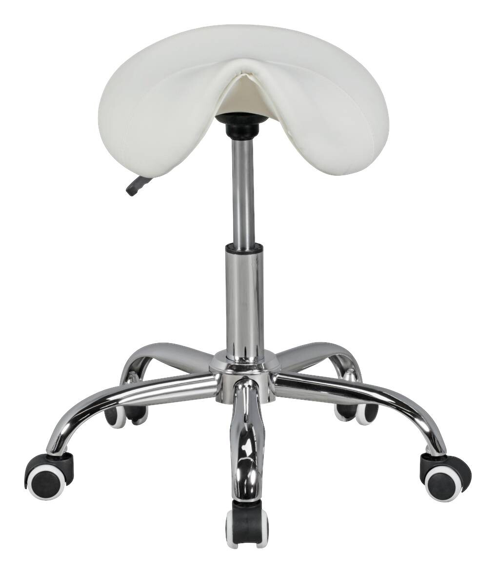 Hocker weiß Kunstleder