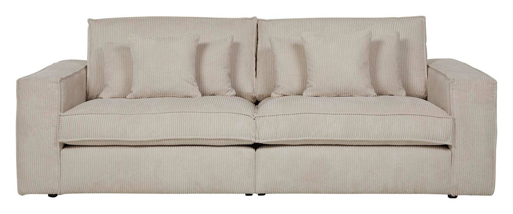 Sofa Marlon beige Microfaser B/H/T: ca. 248x90x110 cm