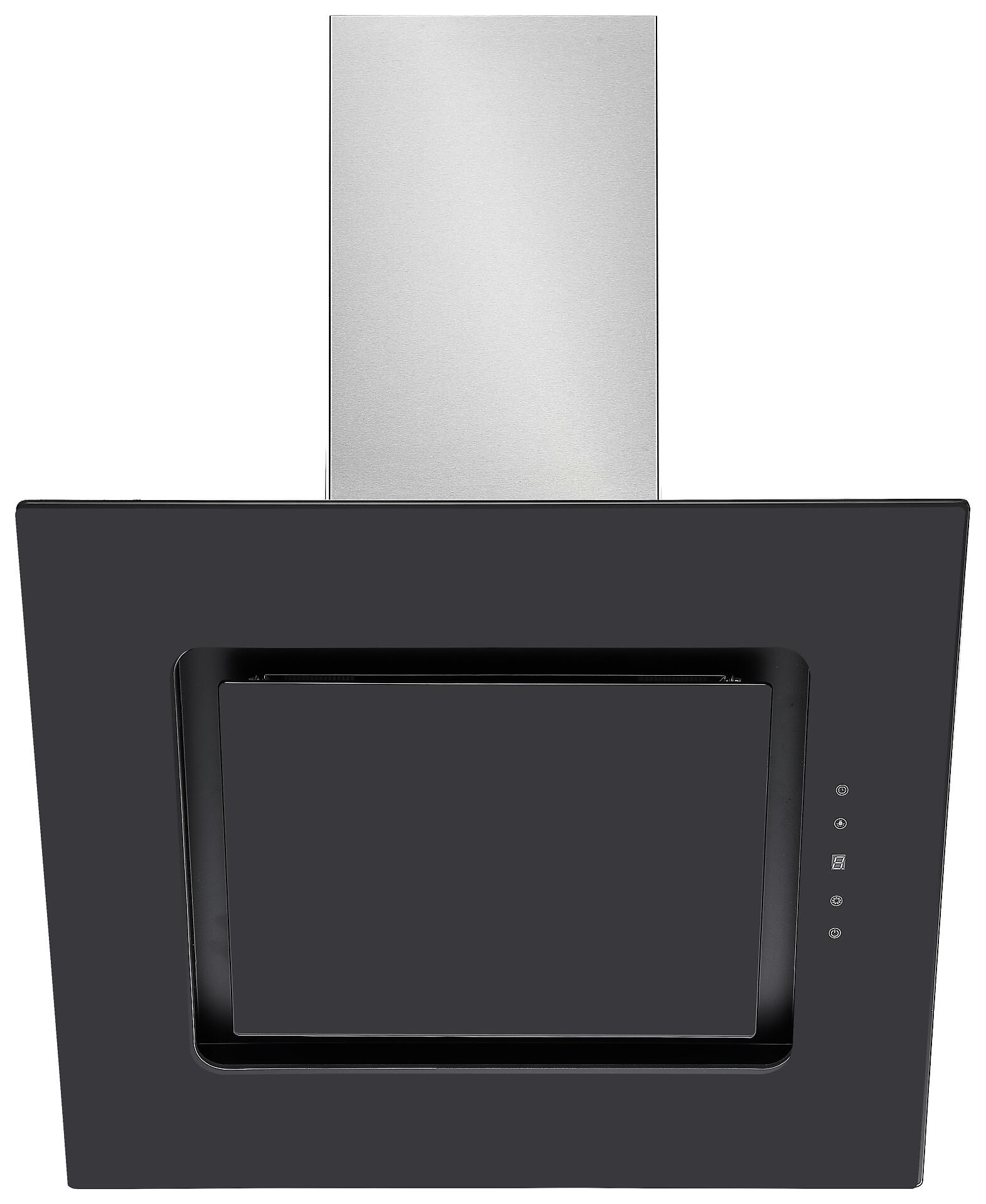 Respekta Dunstabzugshaube CH99040-60S schwarz Glas Edelstahl B/H/T: ca. 59,5x45,5x42,3 cm