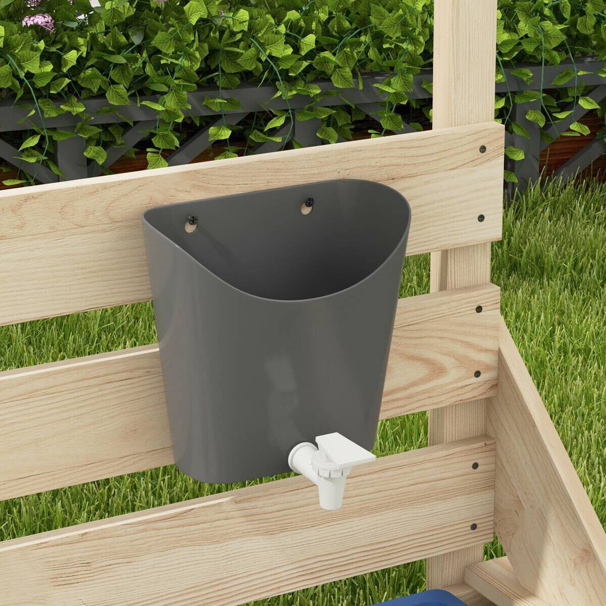 Outsunny Sandkasten natur B/H/L: ca. 103x180x144,5 cm