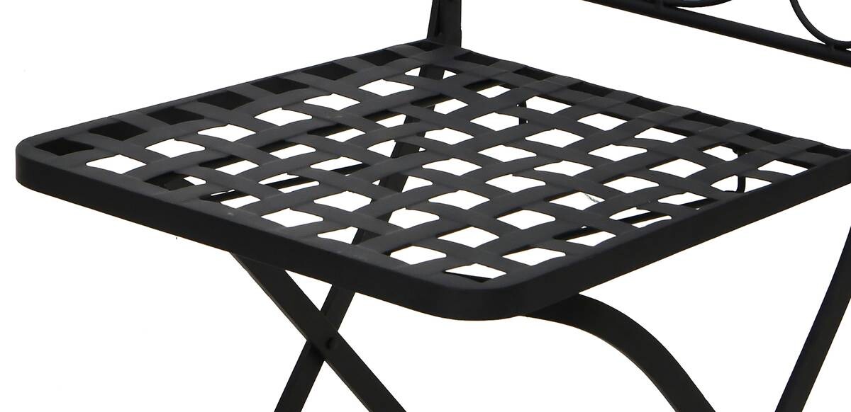 POCOline Gartenstuhl Mosaik schwarz Stahl B/H/L: ca. 45x88x40 cm