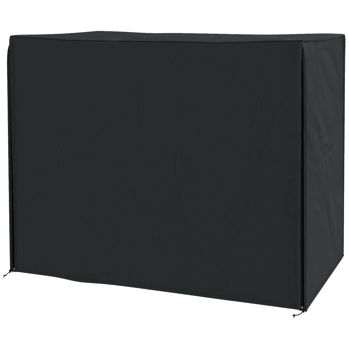 Outsunny Hollywoodschaukel-Abdeckung schwarz Polyester-Mischgewebe B/H/L: ca. 125x172x220 cm