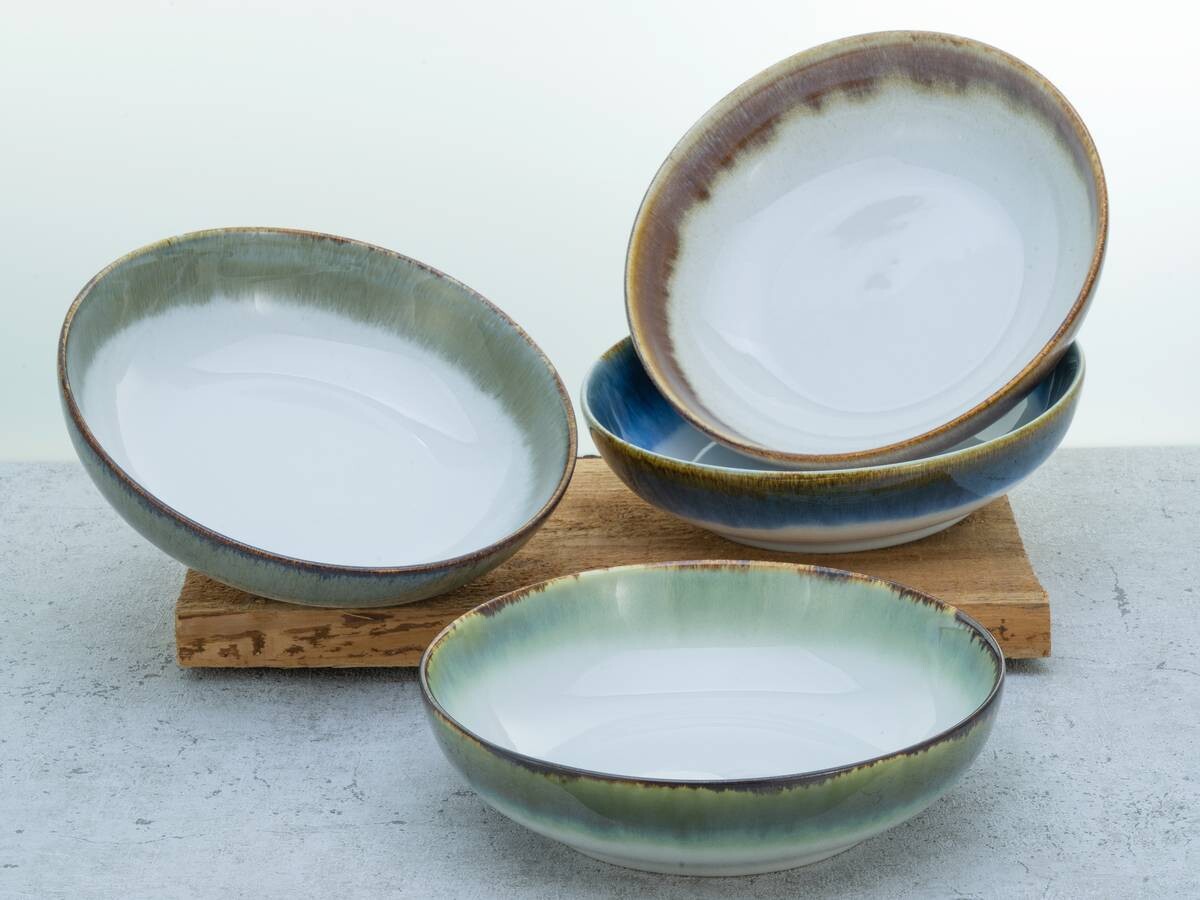 CreaTable Müslischalenset Cascade Bowls Mix Poke bunt Steinzeug