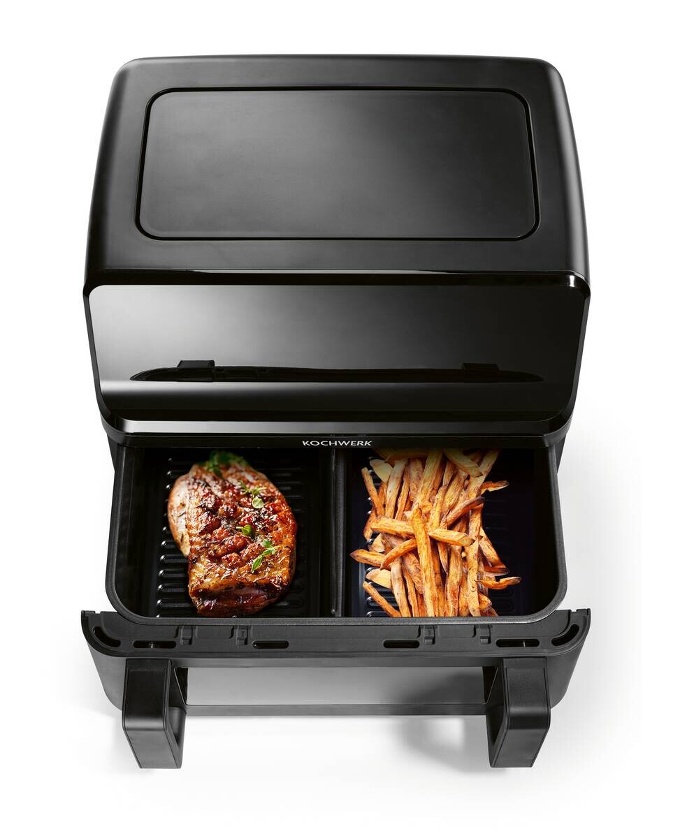 Rachs KOCHWERK Heißluftfritteuse 14349 schwarz Kunststoff B/H/L: ca. 37,5x38x30 cm ca. 9 l