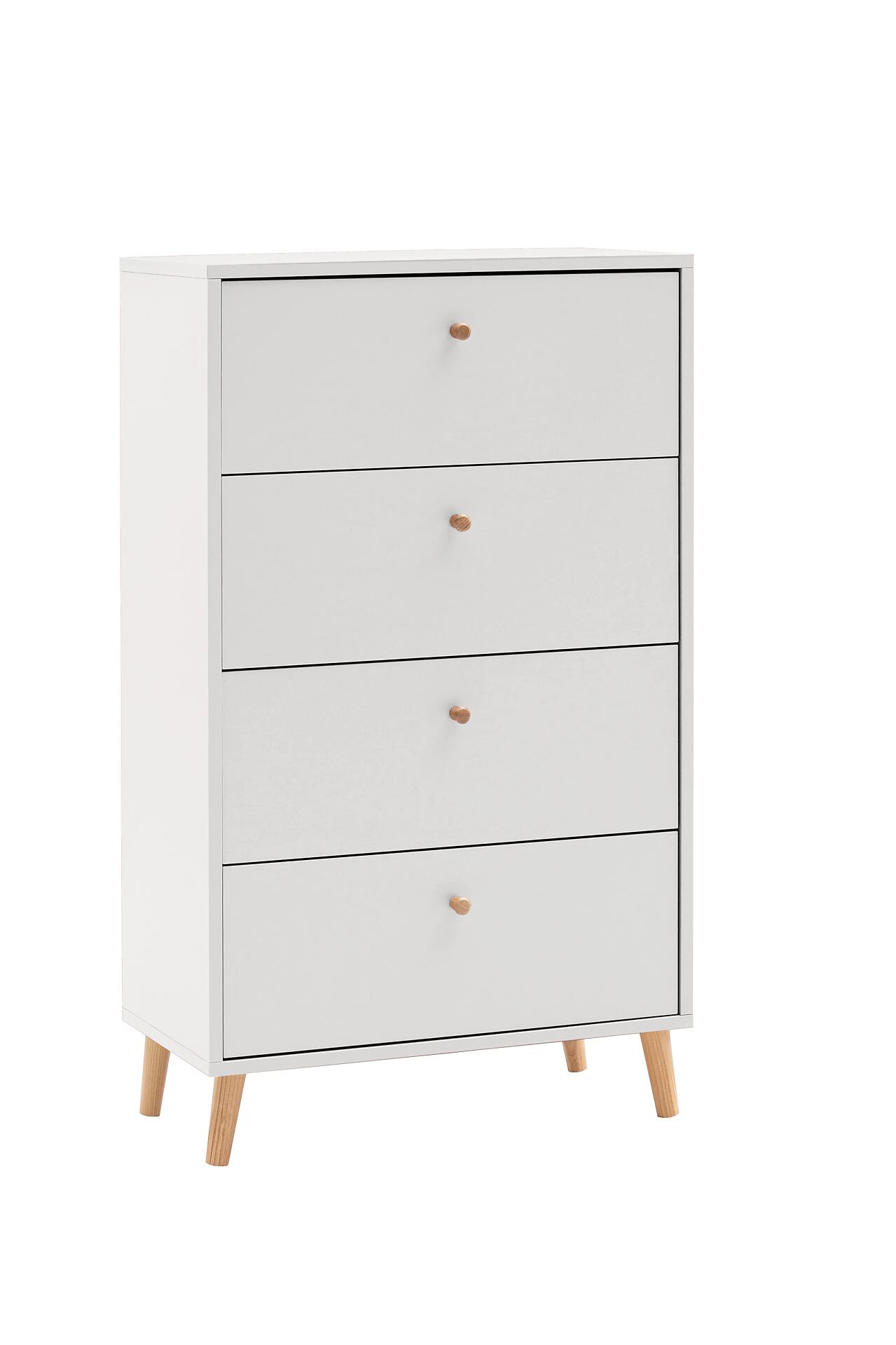 Kommode Bjarne weiß B/H/T: ca. 60,1x101,3x33 cm Kommode Bjarne weiß B/H/T: ca. 60,1x101,3x33 cm
