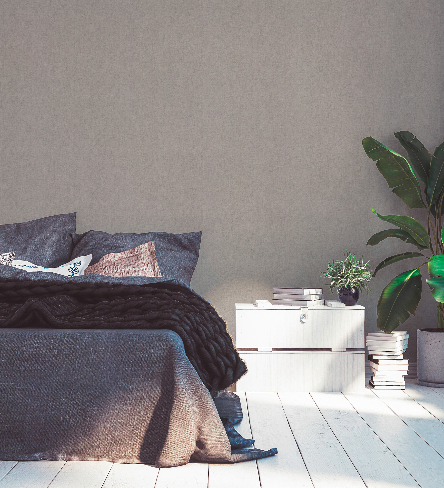 A.S.Creation Vliestapete braun grau B/H/D: ca. 53x1005x8,3 cm