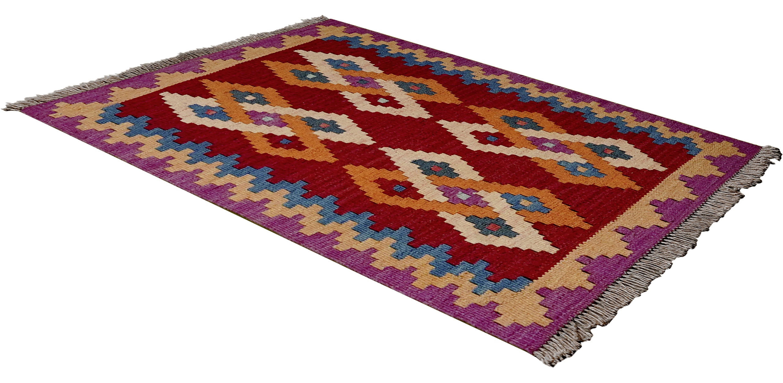 PersaTepp Teppich Kelim Gashgai bunt B/H/L: ca. 63x1x89 cm