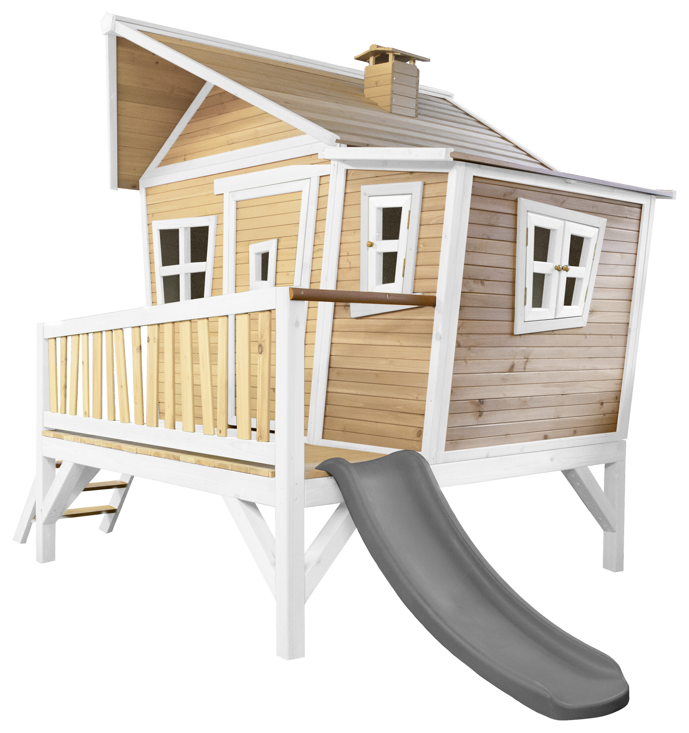 AXI Spielhaus Emma braun B/H/L: ca. 349x227x193 cm