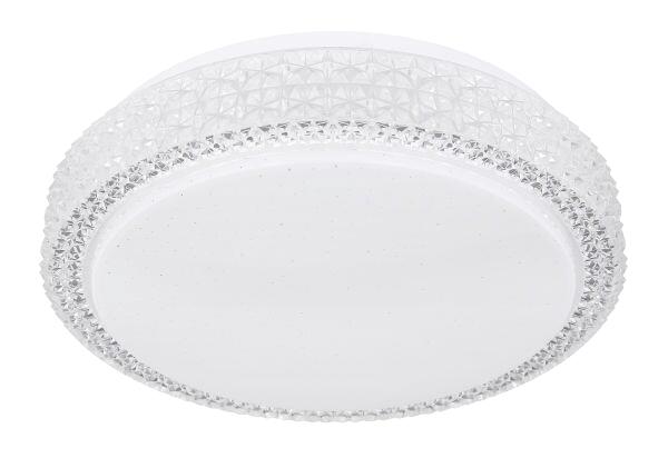 GLOBO Deckenleuchte Ovi weiß Opal klar Metall Acryl H/D: ca. 8x26 cm