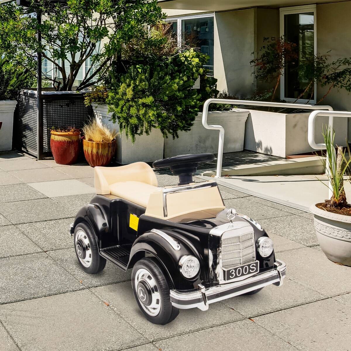 AIYAPLAY Kinder-Fahrzeug schwarz B/H/L: ca. 41,5x77,5x45 cm