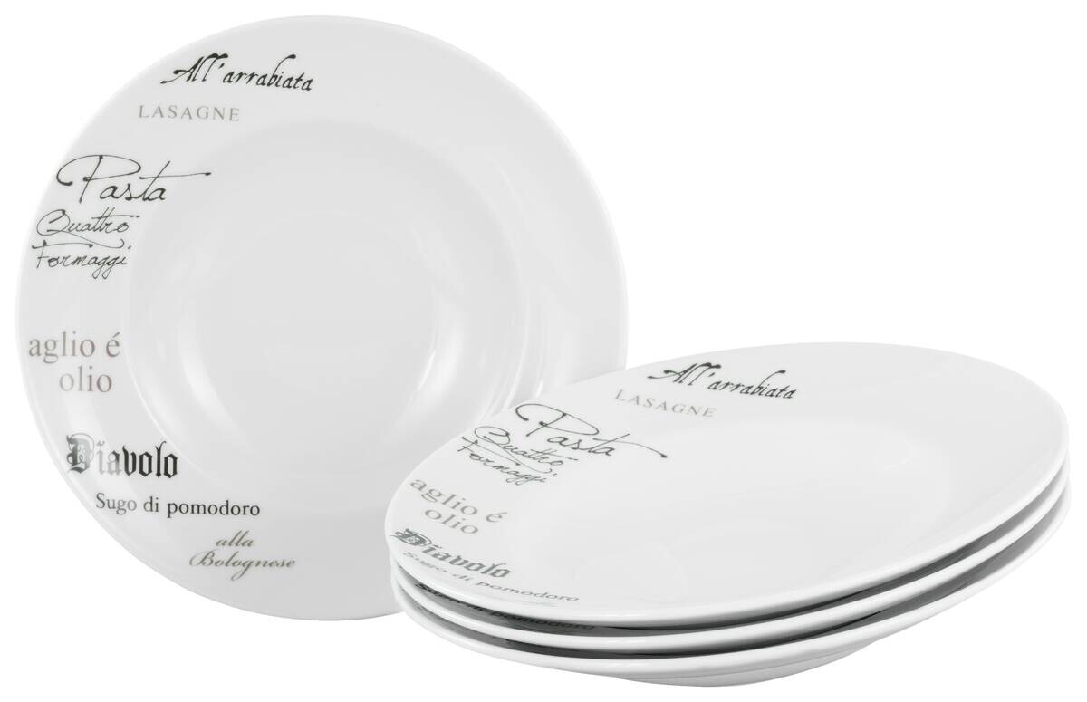 CreaTable Teller-Set Europa Gustoso weiß Porzellan