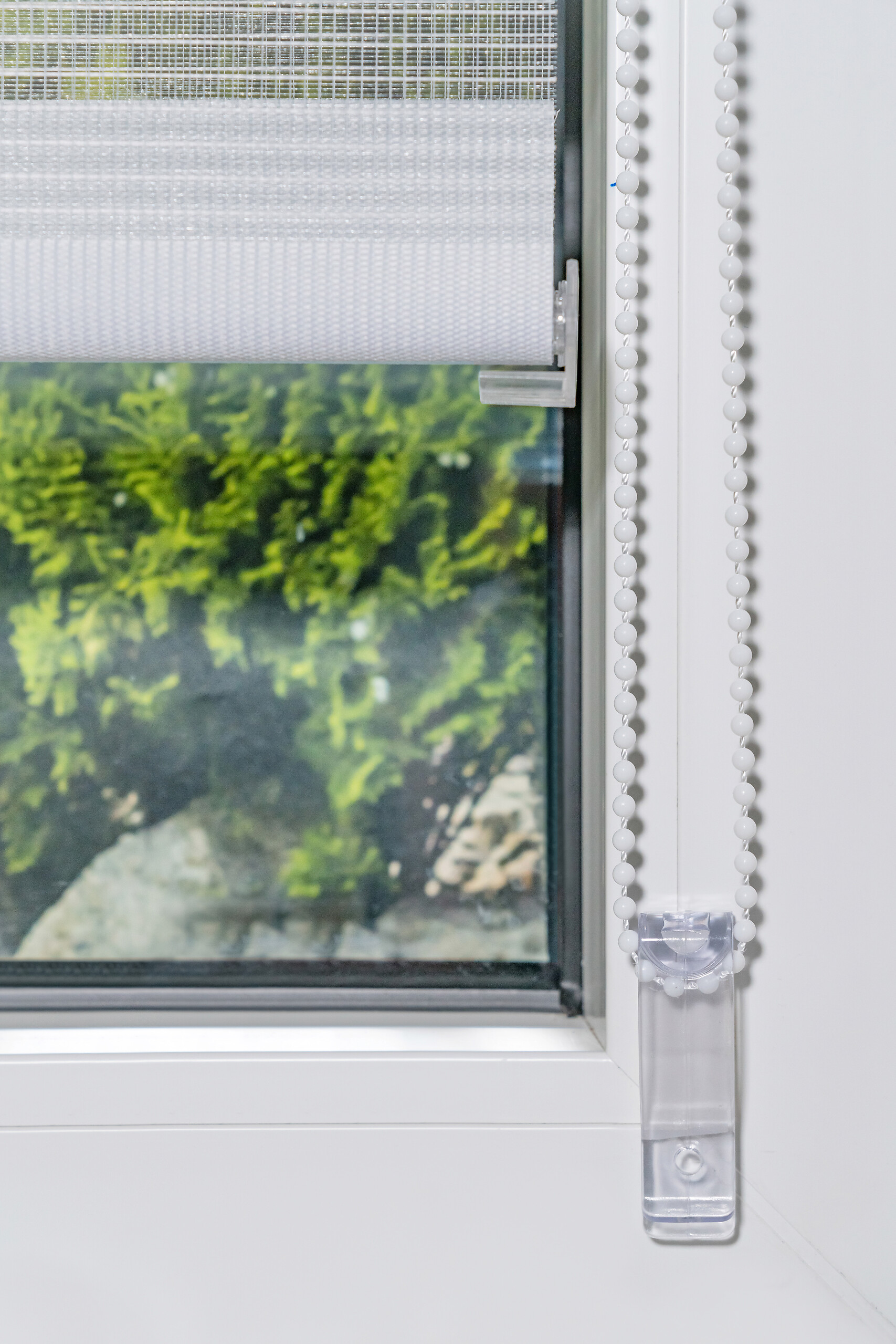 Doppelrollo mit Blende weiß B/L: ca. 60x160 cm