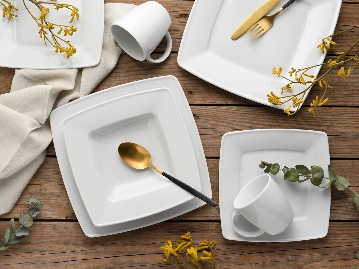 CreaTable Kombiservice Victoria weiß Porzellan 50 tlg.