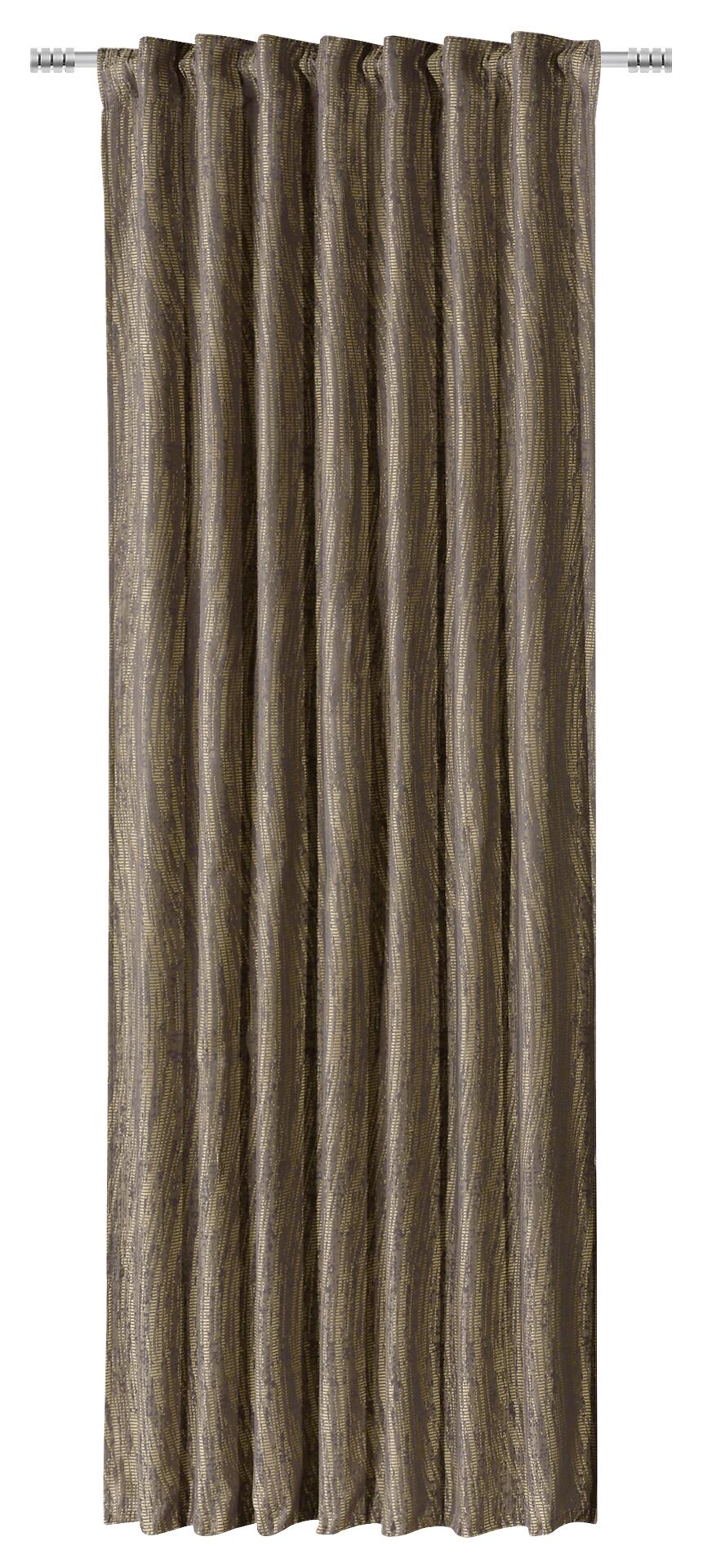 Kombivorhang Svenja braun B/L: ca. 140x245 cm