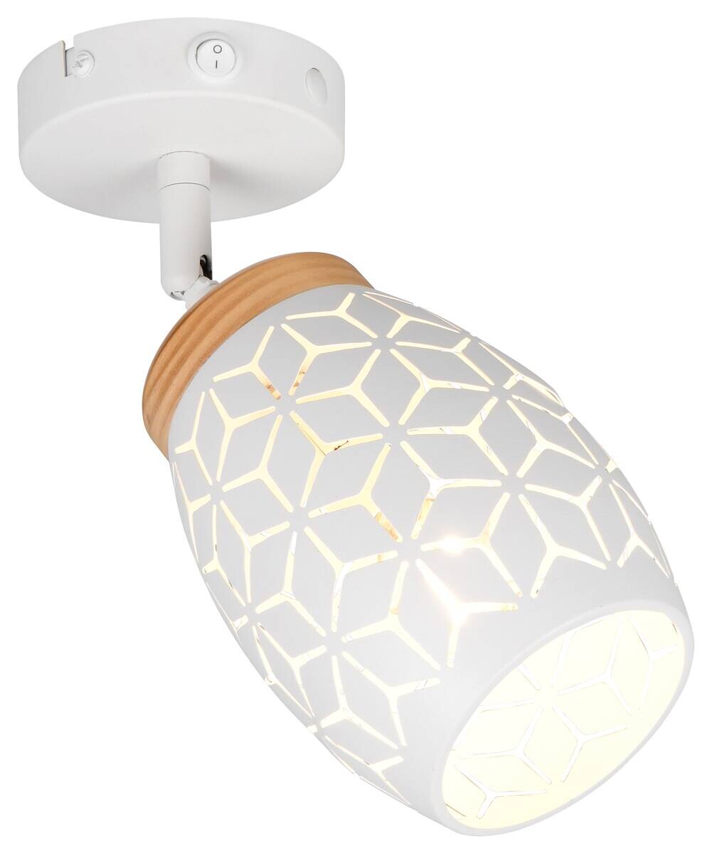 Reality Leuchten Spots Bidar weiß Metall B/H: ca. 12x27 cm E14 1 Brennstellen