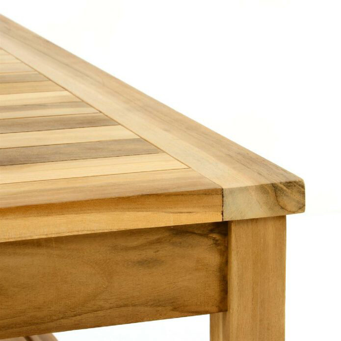 VCM Gartensitzgruppe braun Teakholz B/H/T: ca. 69x75x135 cm