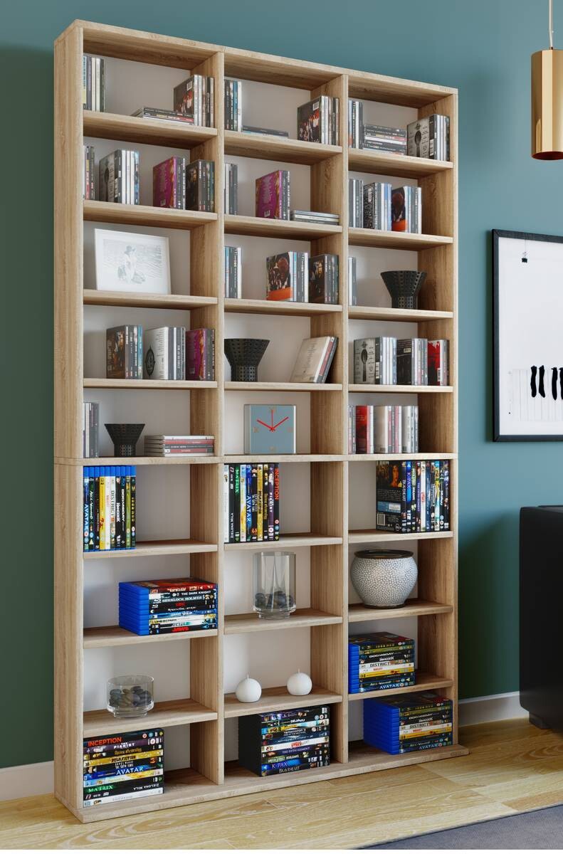 Regal Megosa Maxi Eiche Sonoma Nachbildung Holzwerkstoff B/H/T: ca. 102x183x23 cm