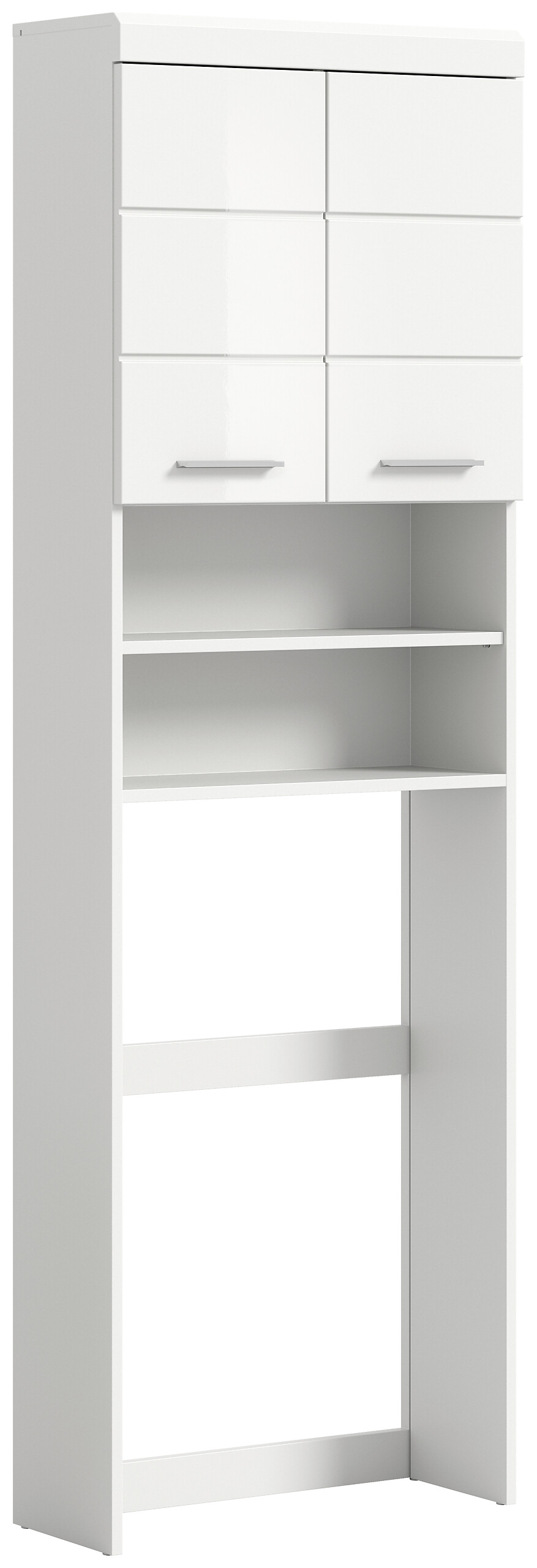 Waschmaschinenumbauschrank Scout weiß weiß Hochglanz B/H/T: ca. 63x191x24 cm