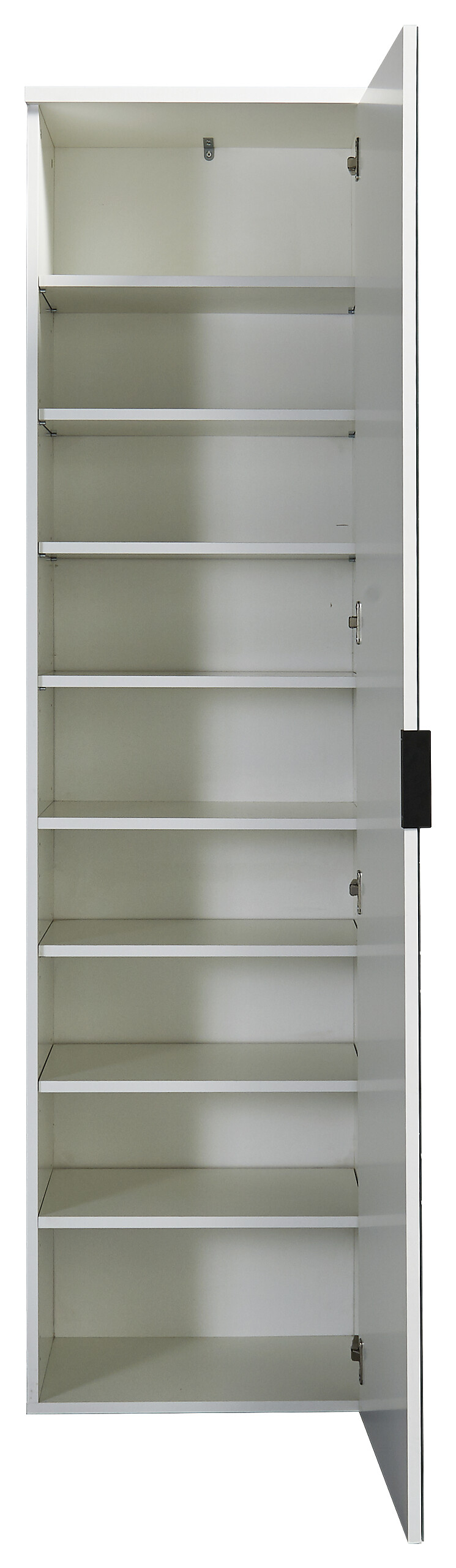 Schuhschrank Lincoln weiß glänzend B/H/T: ca. 50x190x35 cm