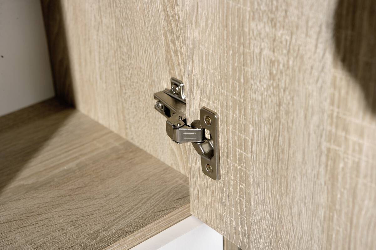 Kommode Egadi Eiche Sonoma Nachbildung weiß B/H/T: ca. 77x115x30 cm