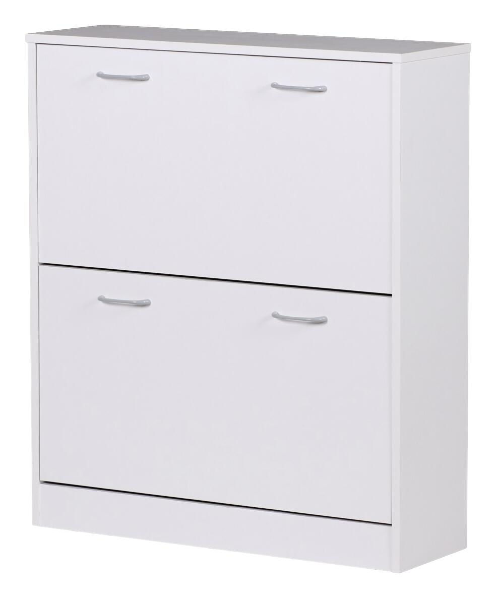 Schuhschrank weiß grau B/H/T: ca. 75x87x24 cm