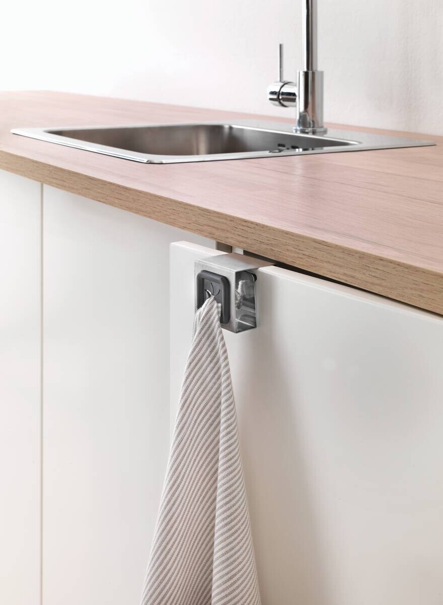 Metaltex Handtuchhalter silber Edelstahl