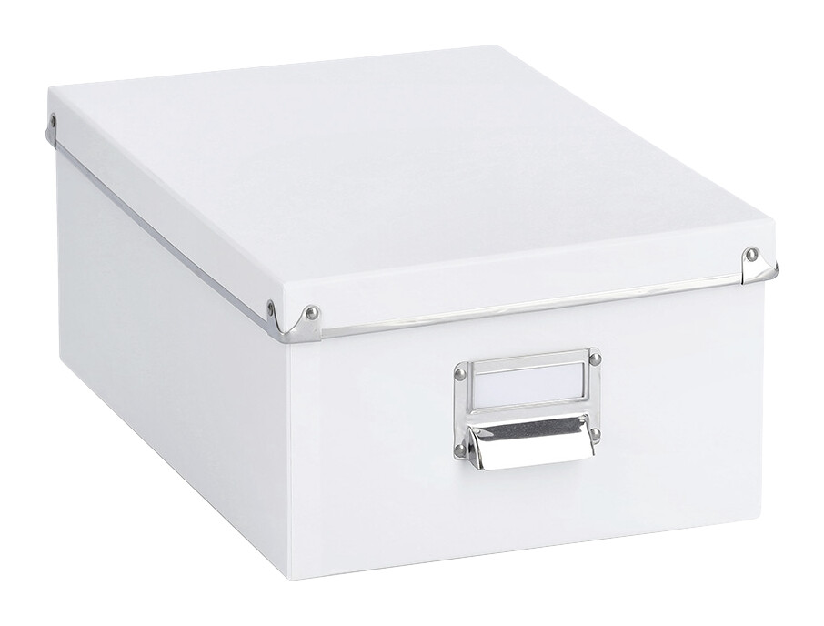 Zeller Aufbewahrungsboxen-Set weiß Metall
