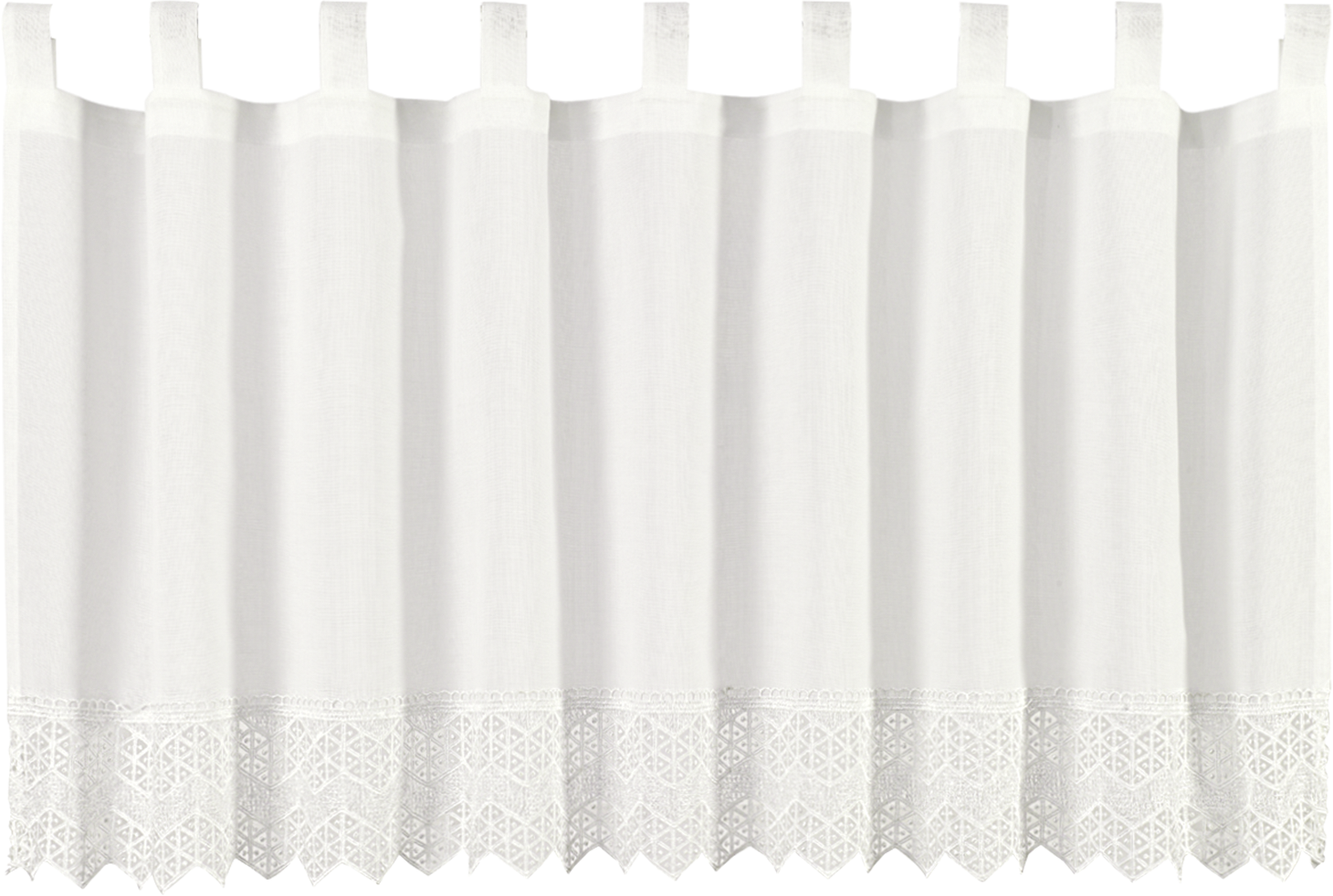 POCOline Scheibengardine Heidi offwhite B/L: ca. 50x140 cm