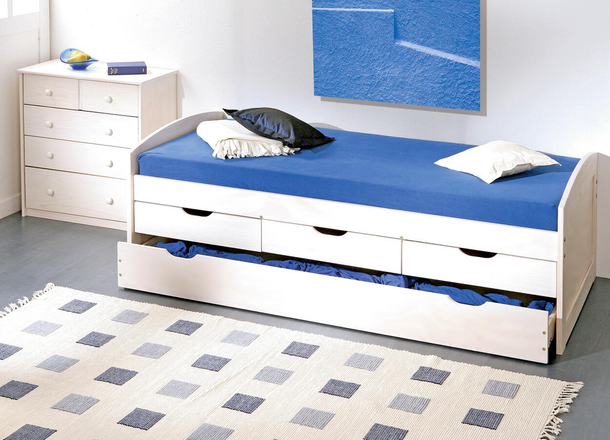 Funktionsbett Ulli weiß Liegefläche B/L: ca. 90x200 cm