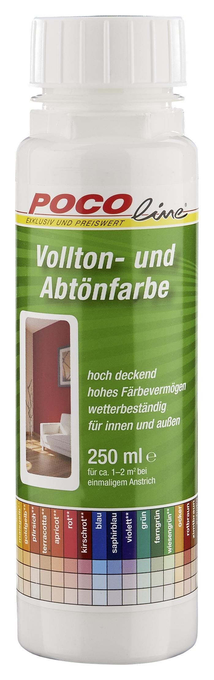 POCOline Vollton- und Abtönfarbe weiß ca. 0,25 l