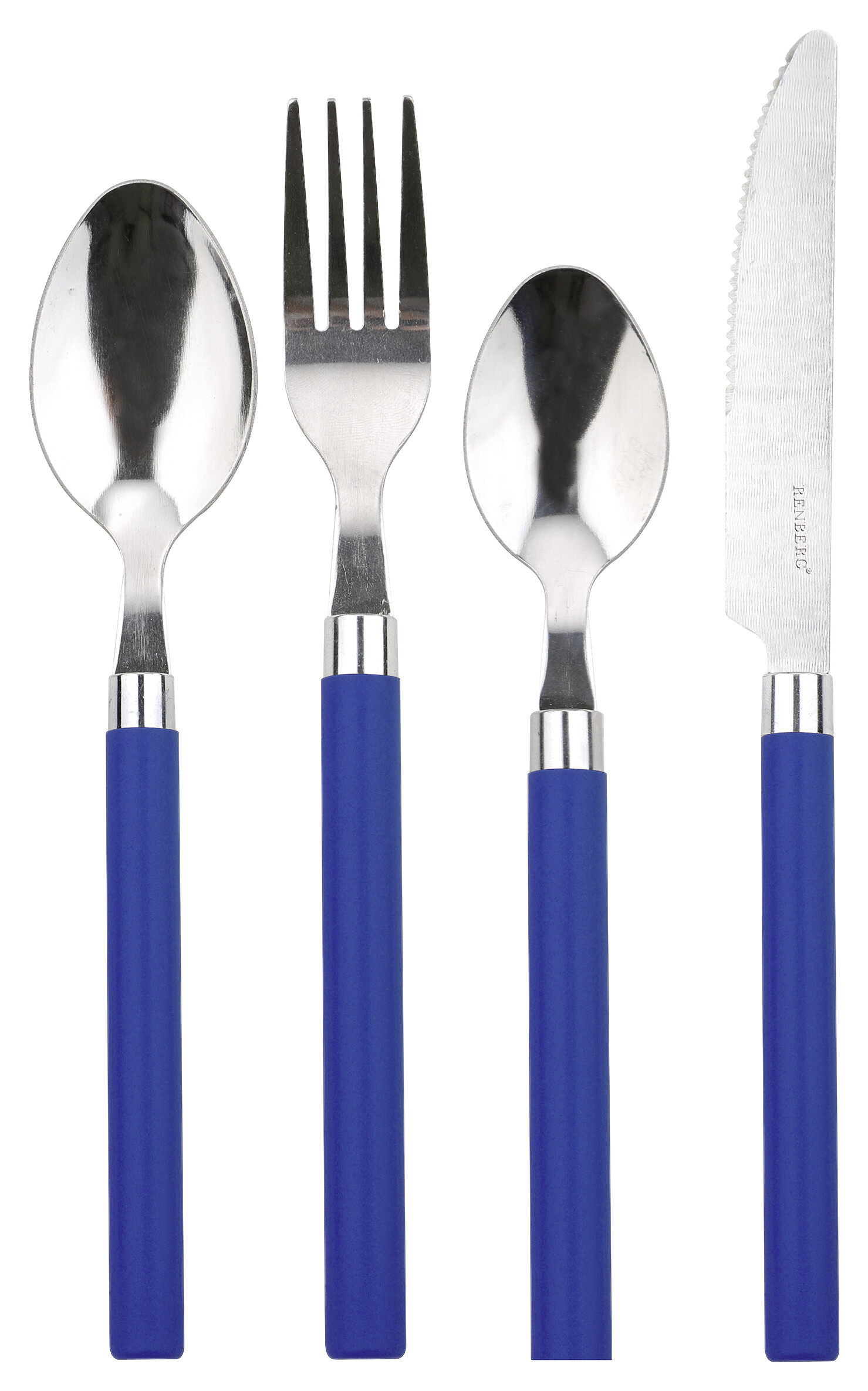 RENBERG Besteckset HAPPIE BLUE blau Edelstahl 24 tlg.