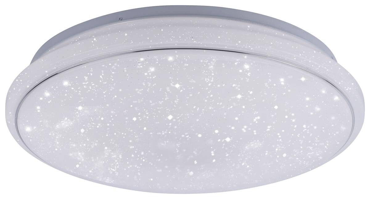 Just Light Smarte LED-Deckenleuchte JUPI 14743-16 weiß Kunststoff H/D: ca. 11x44 cm 1 Brennstellen