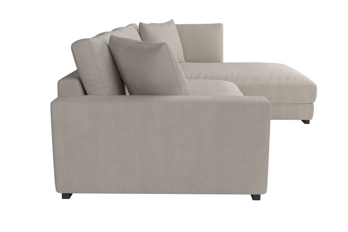 Ecksofa Greige Microfaser B/H/T: ca. 300x83x190 cm
