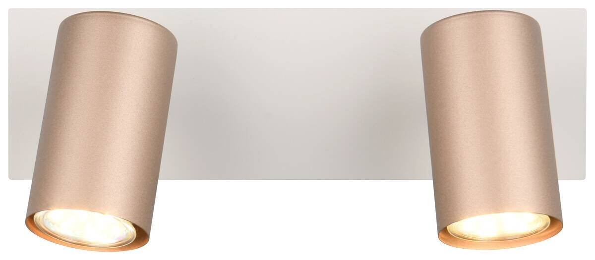 Reality Leuchten Spots Marley kaffee Metall B/H/L: ca. 30x15x9 cm null 2 Brennstellen