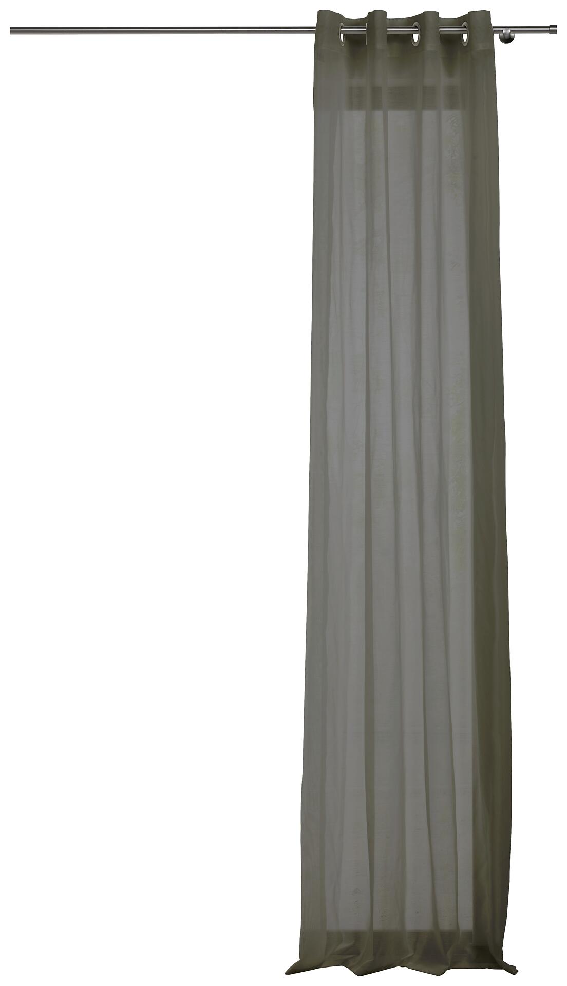 Ösenvorhang PURE grau B/L: ca. 135x300 cm