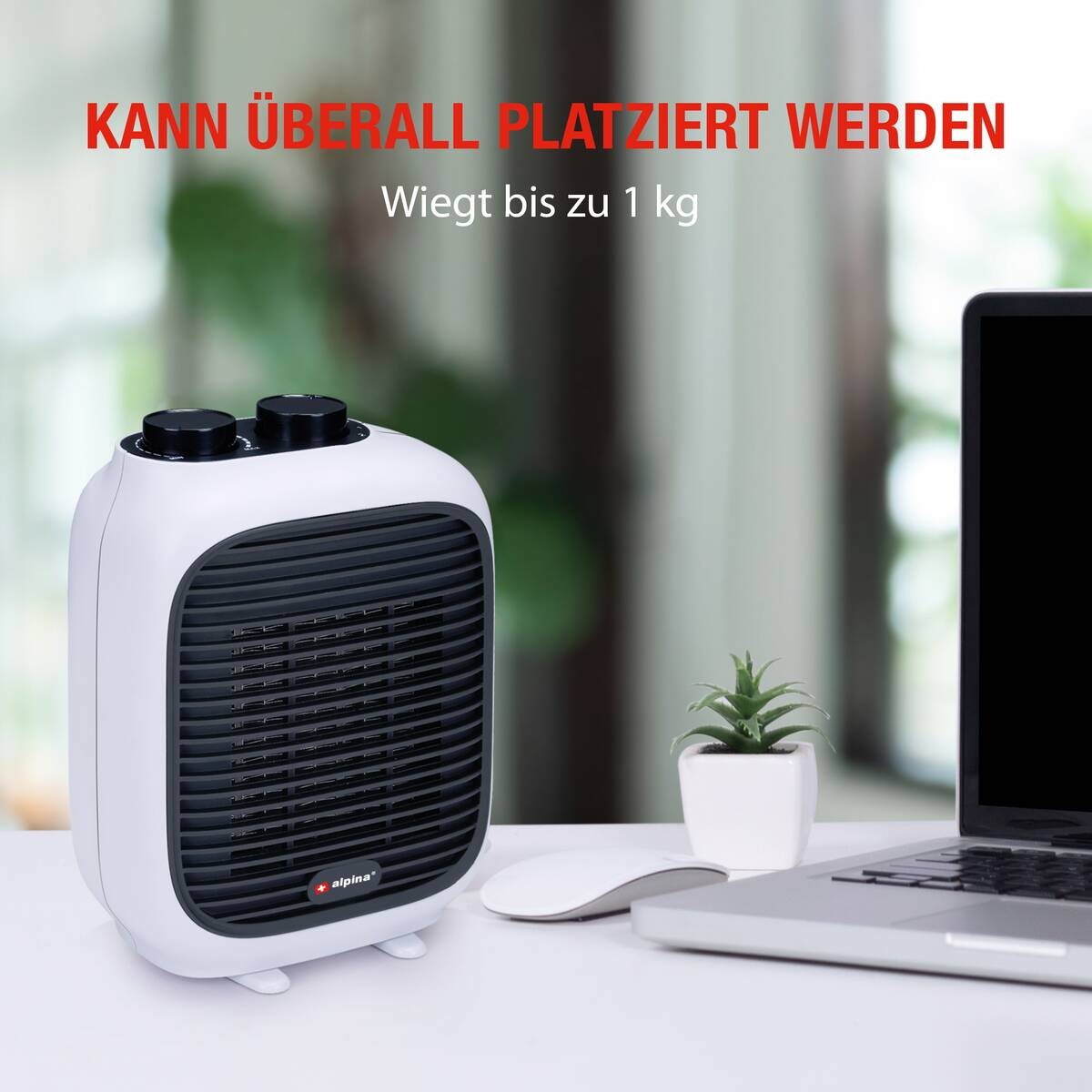 alpina Heizlüfter PTC-1601 B/H/T: ca. 16x22x11 cm ca. 1500 W