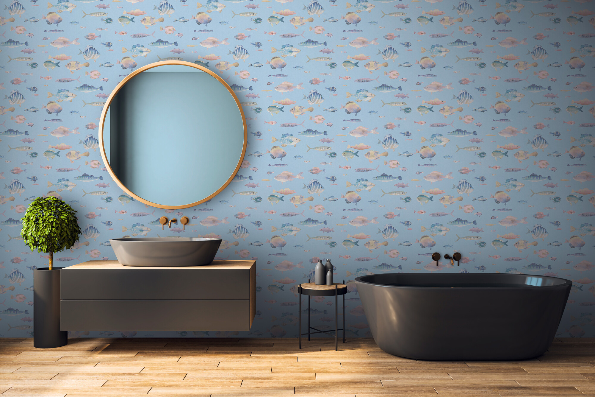 A.S.Creation Vliestapete bunt rosa B/H/D: ca. 53x1005x8 cm