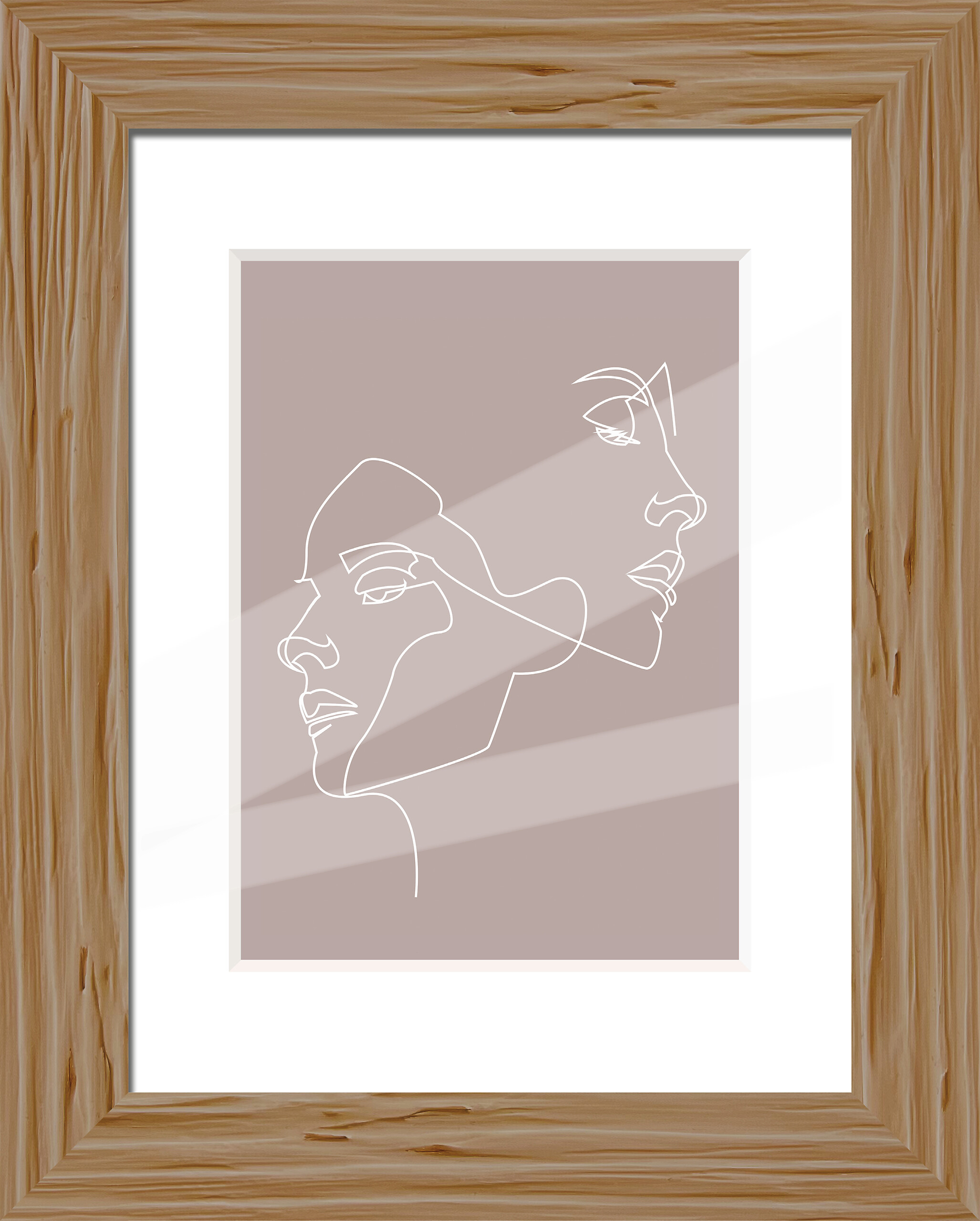 Bilderrahmen natur Holz B/L: ca. 18x24 cm