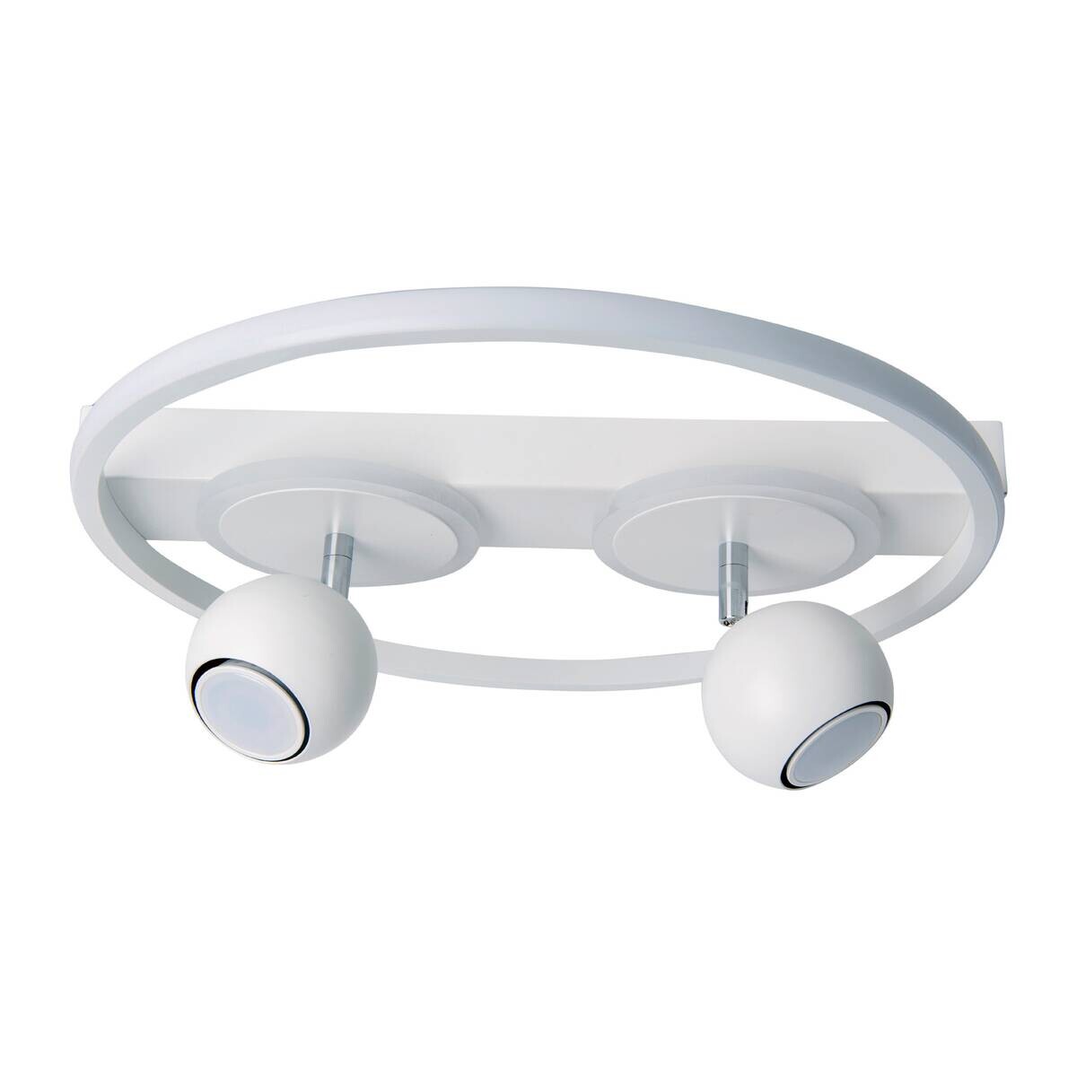 Näve Leuchten Deckenleuchte 1382823 weiß Metall Kunststoff B/H/T: ca. 40x15,5x40 cm GU10 2 Brennstellen