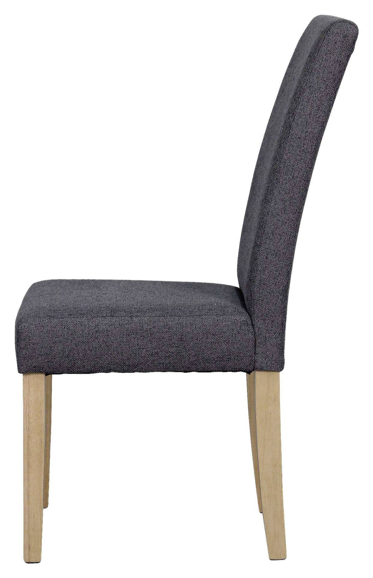 Stuhl ELIAS, 2er-Set dunkelgrau natur Stoff B/H/T: ca. 47x99,5x60 cm