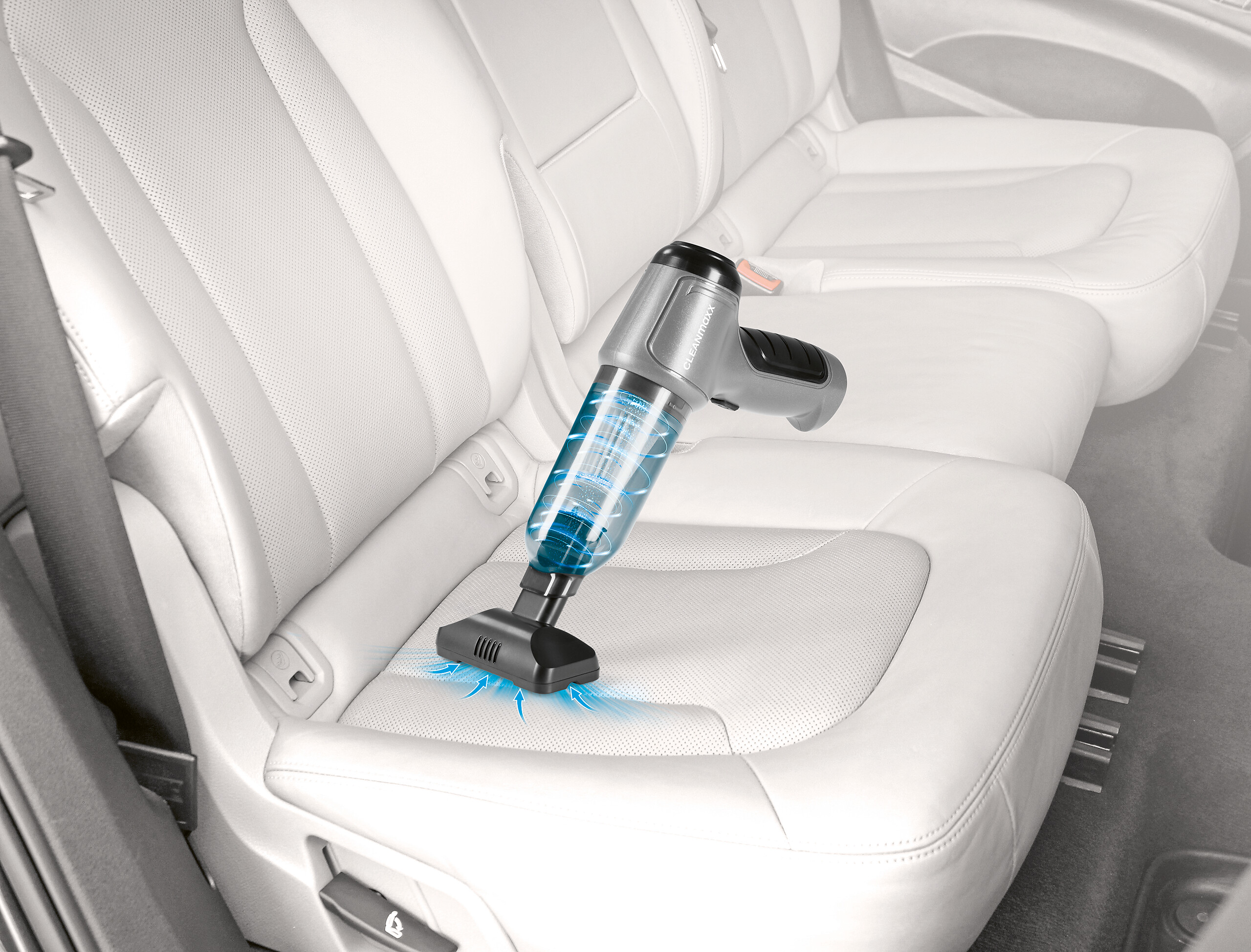 CLEANmaxx Akku-Handstaubsauger anthrazit schwarz B/H/L: ca. 17x7x23,5 cm