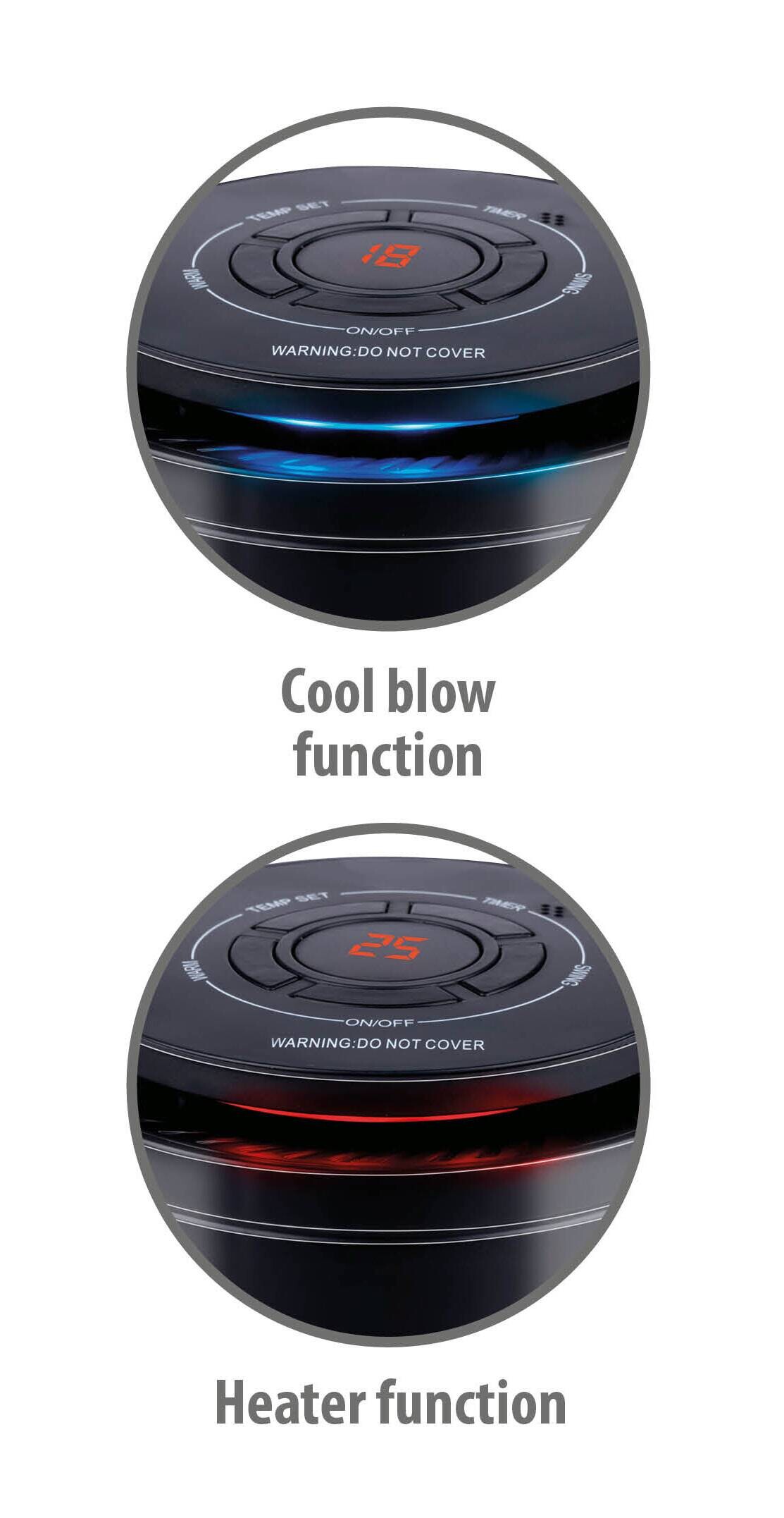 alpina Heizlüfter HP-12AR H/D: ca. 23x13 cm ca. 1200 W